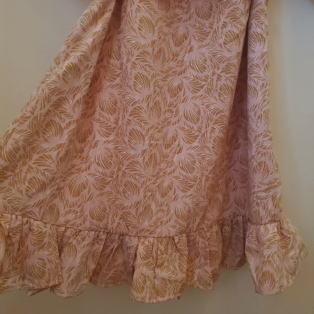 NWT S Lofty Manner Josie Peach Leaves Print Mini - Picture 9 of 10